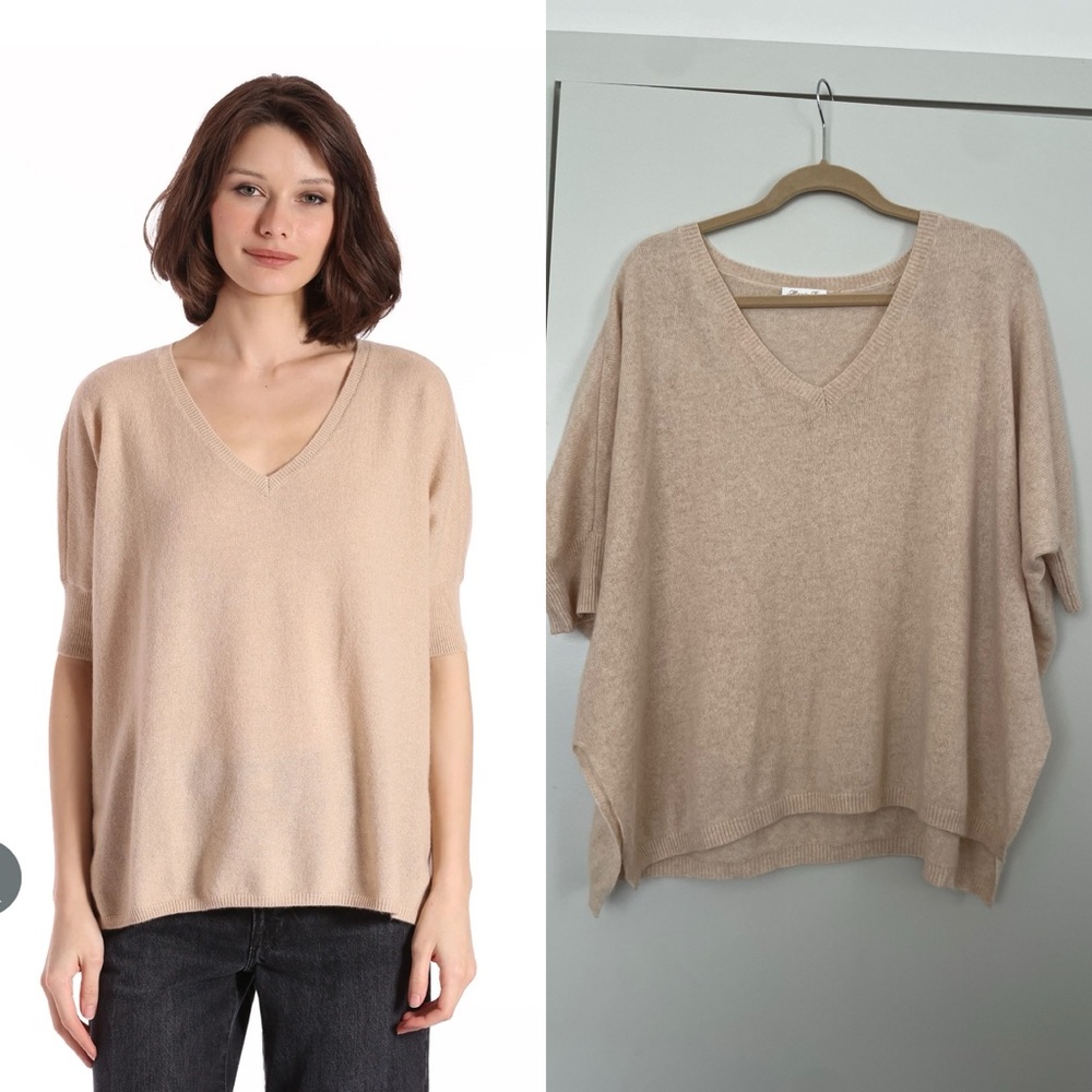 Minnie Rose 100% Cashmere Pow Wow Sweater